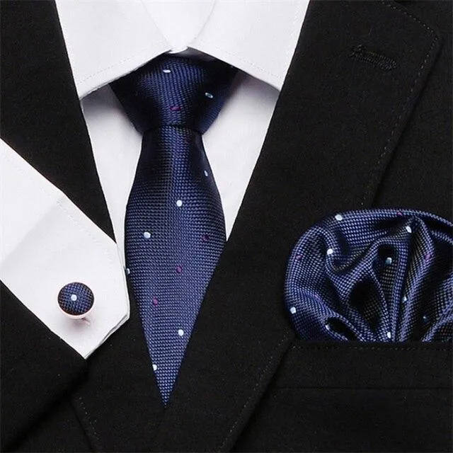 Jacquard Woven Necktie Set