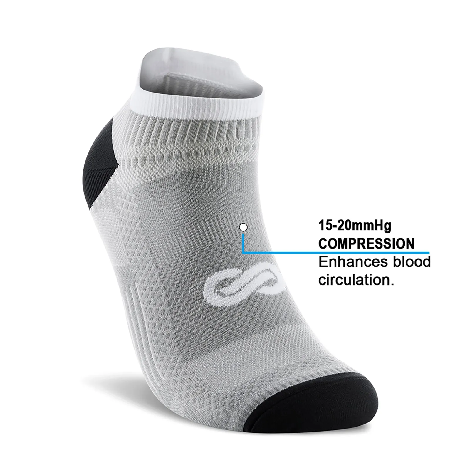 GECKOMAN x PAPLUS Ankle Compression Running Sock 2-Pairs