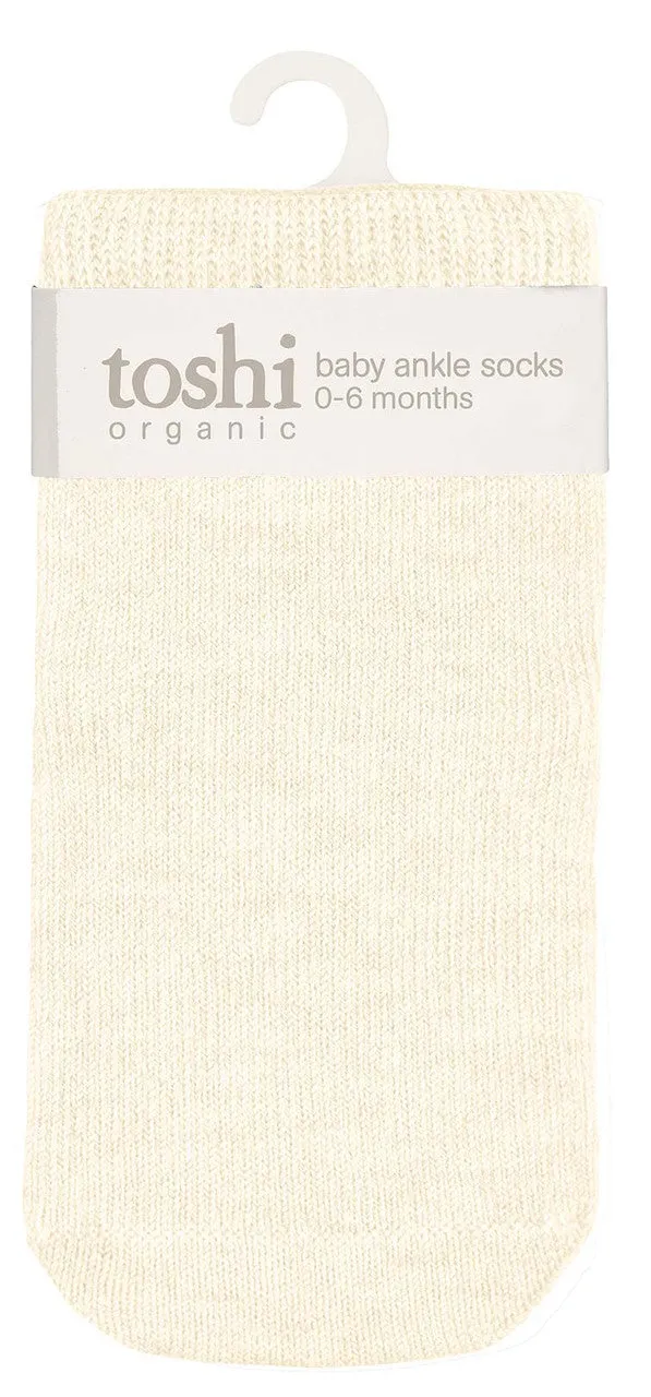 Toshi Organic Socks Ankle Dreamtime - Feather