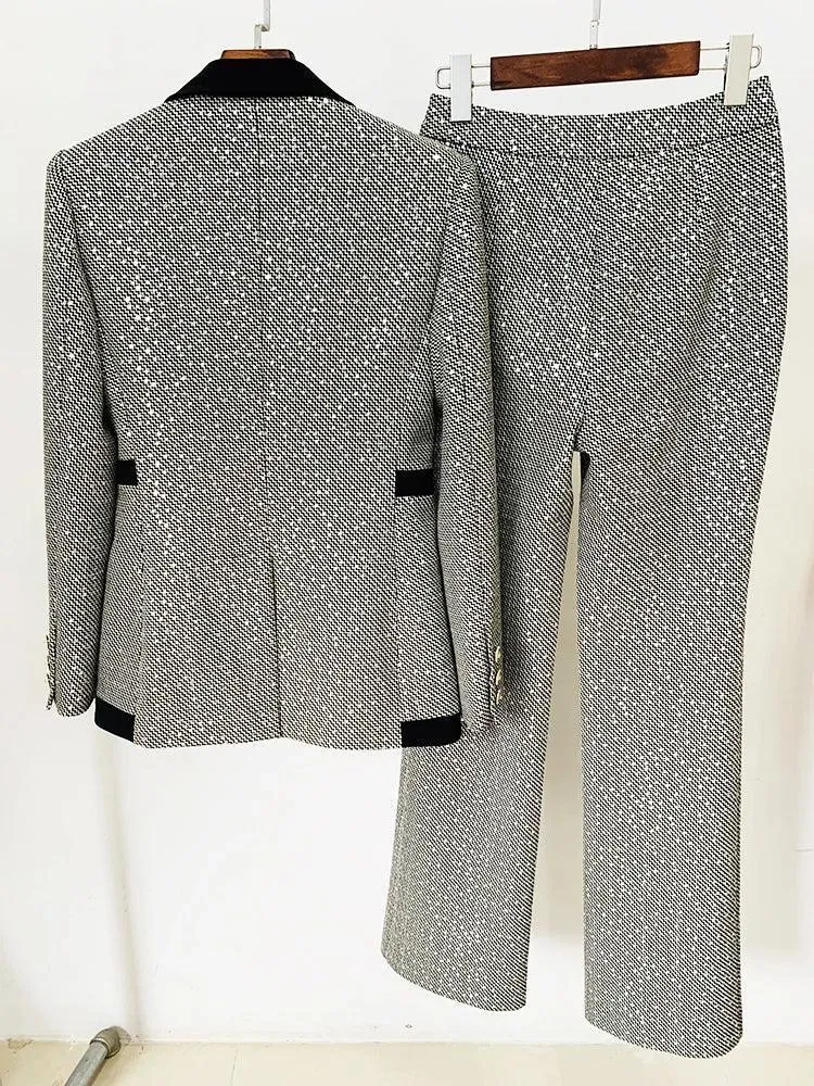 Sleek Women Pant Suit, Sequin