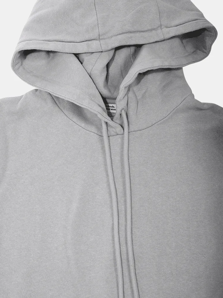 Afends Hemp Oversize Pull On Hood - Glacier