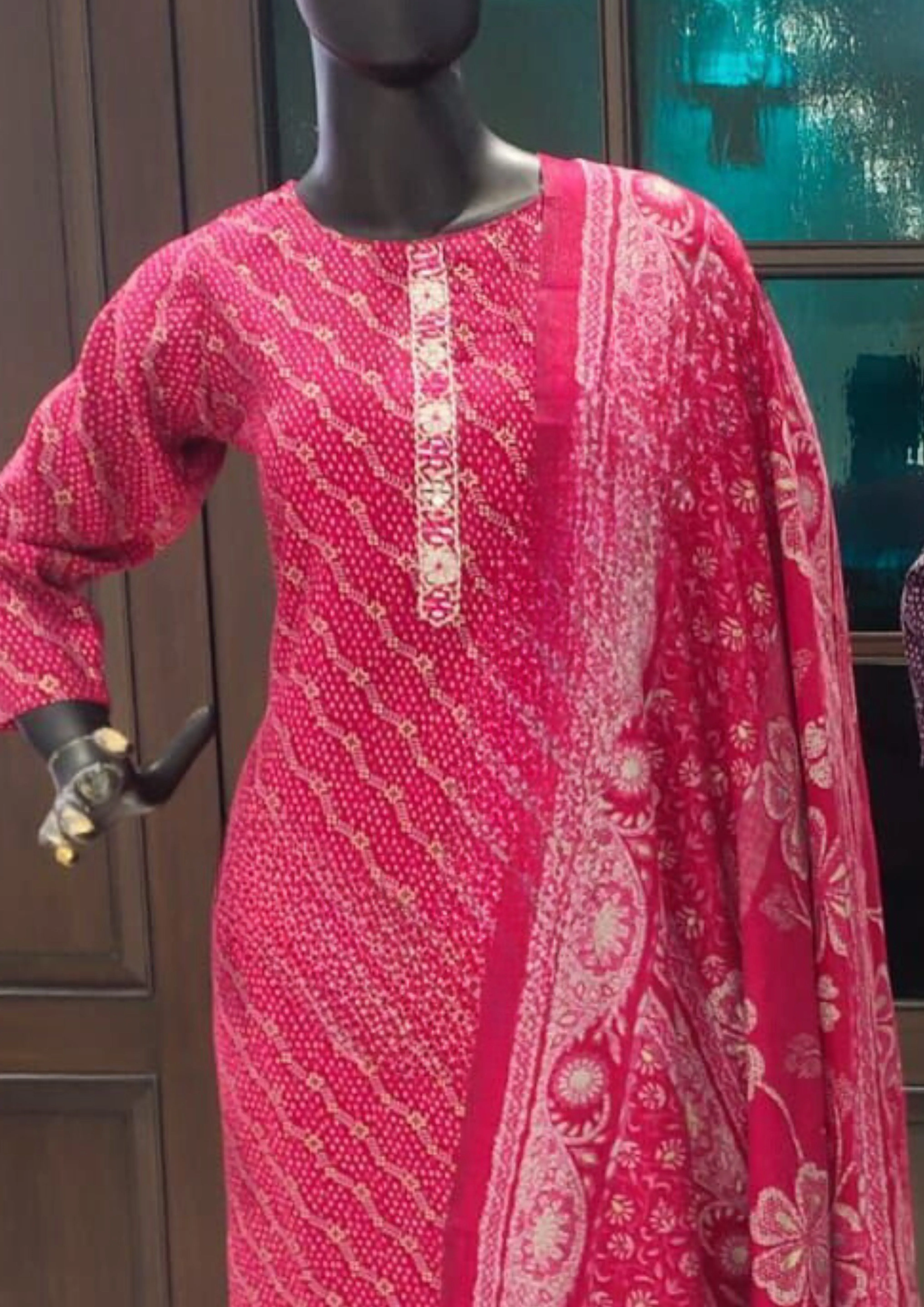 Gorgeous Pink Color Silk kurti For Women