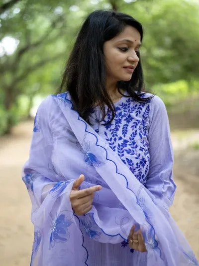 Handloom South Cotton Lavender Salwar Kameez Suit