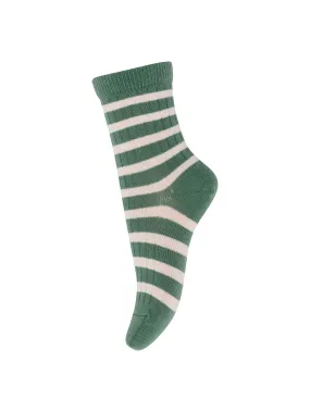 Green Striped Socks