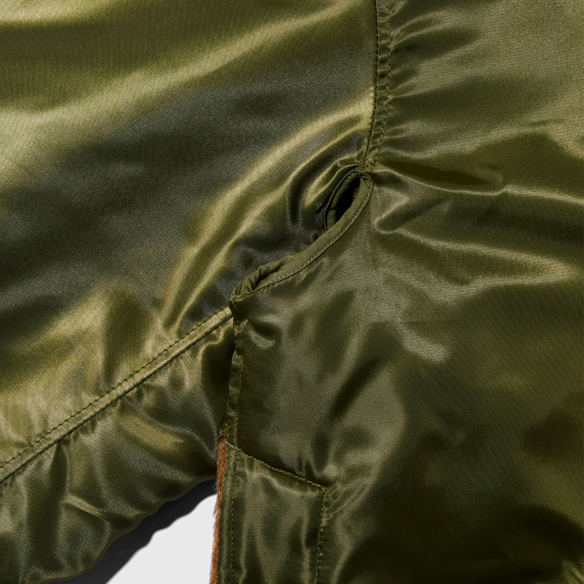 Engineered Garments Liner Jacket - Olive Polyester Pilot Twill