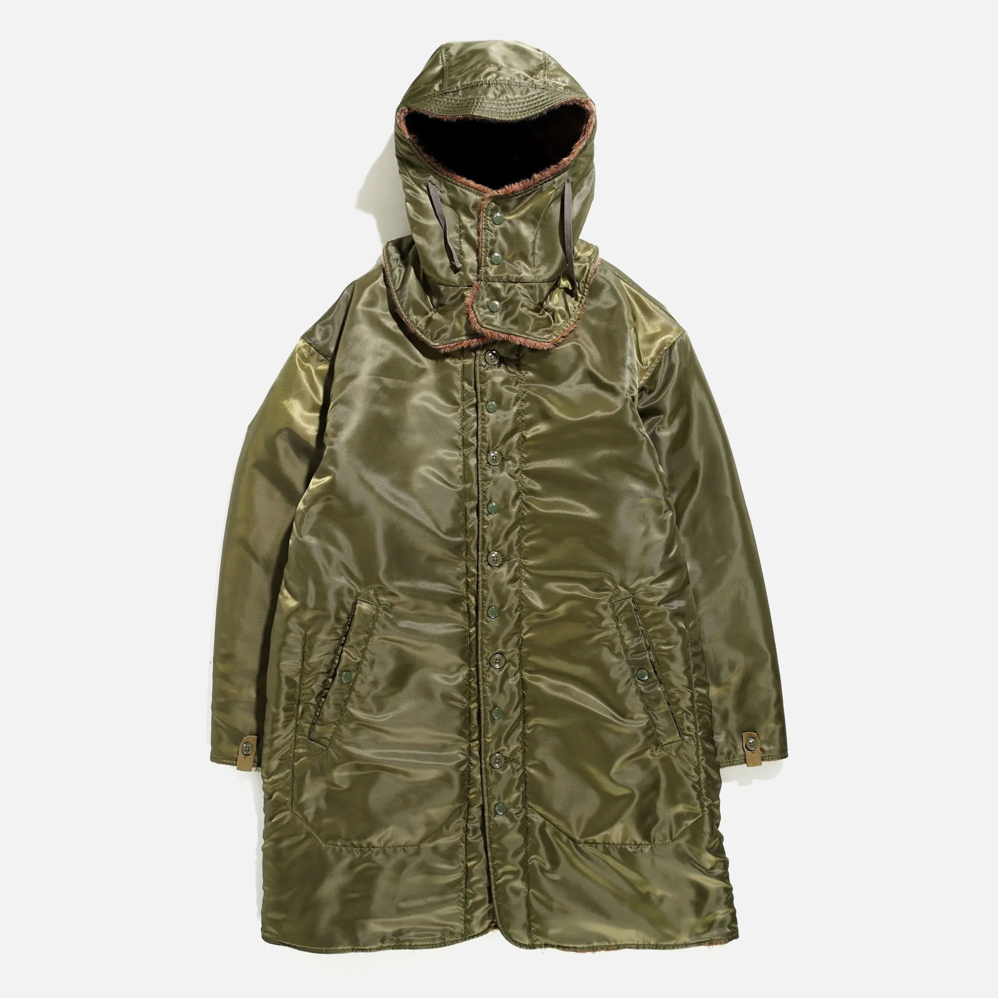 Engineered Garments Liner Jacket - Olive Polyester Pilot Twill