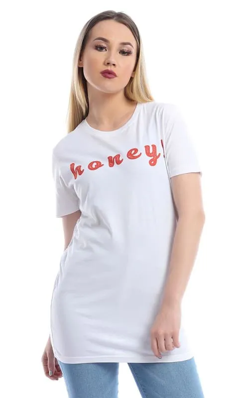 Honey Woman - Digital Graphics Basic T-shirt White