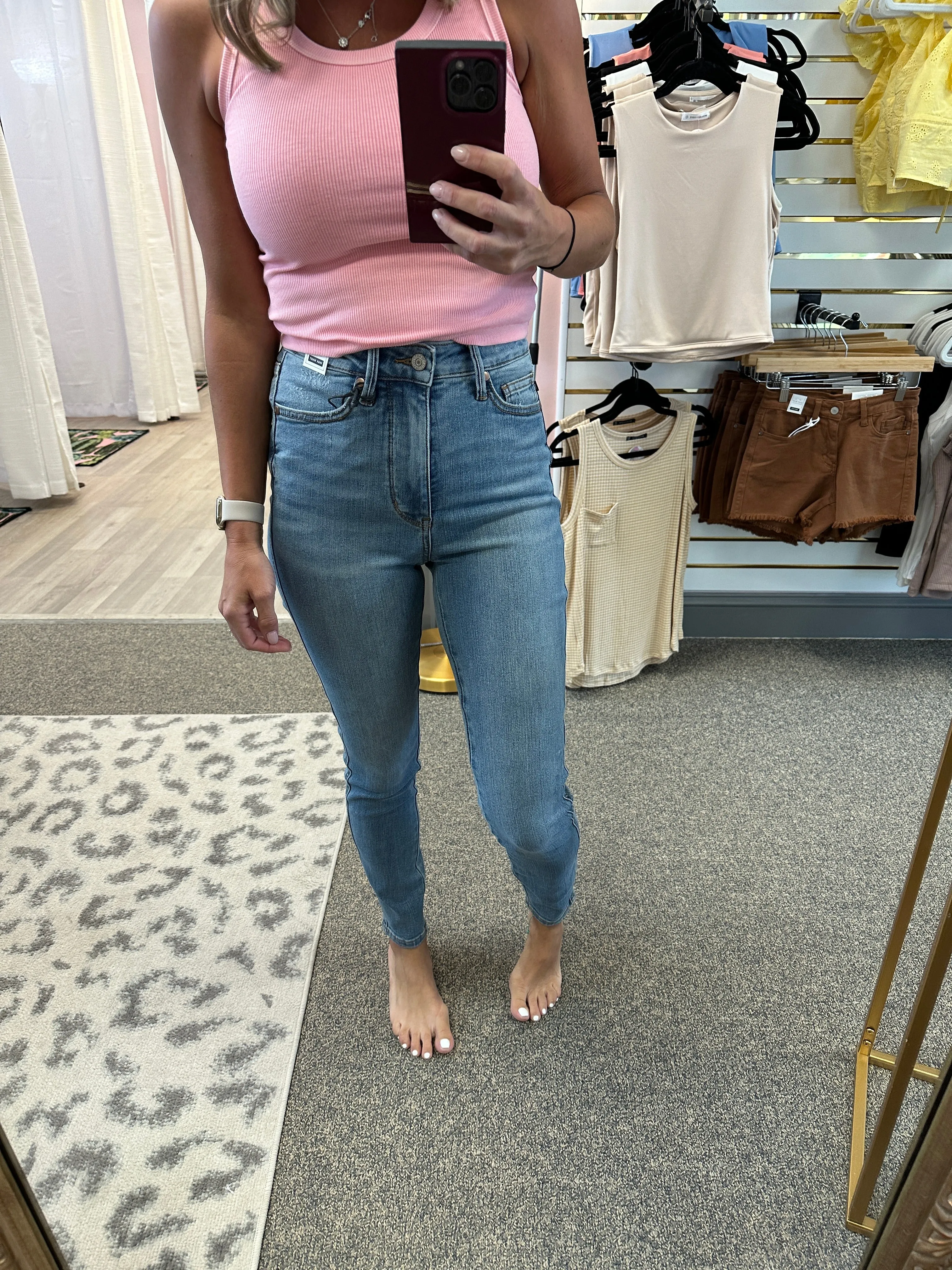 High Waist Tummy Control Skinny Jeans