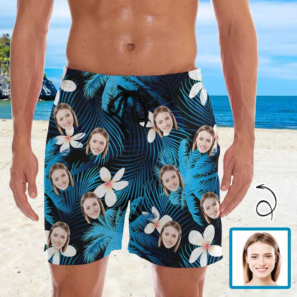 Personalized Swim Trunks Custom Face Men's Quick Dry Swim Shorts Beach Swimsuit Multiple Designs