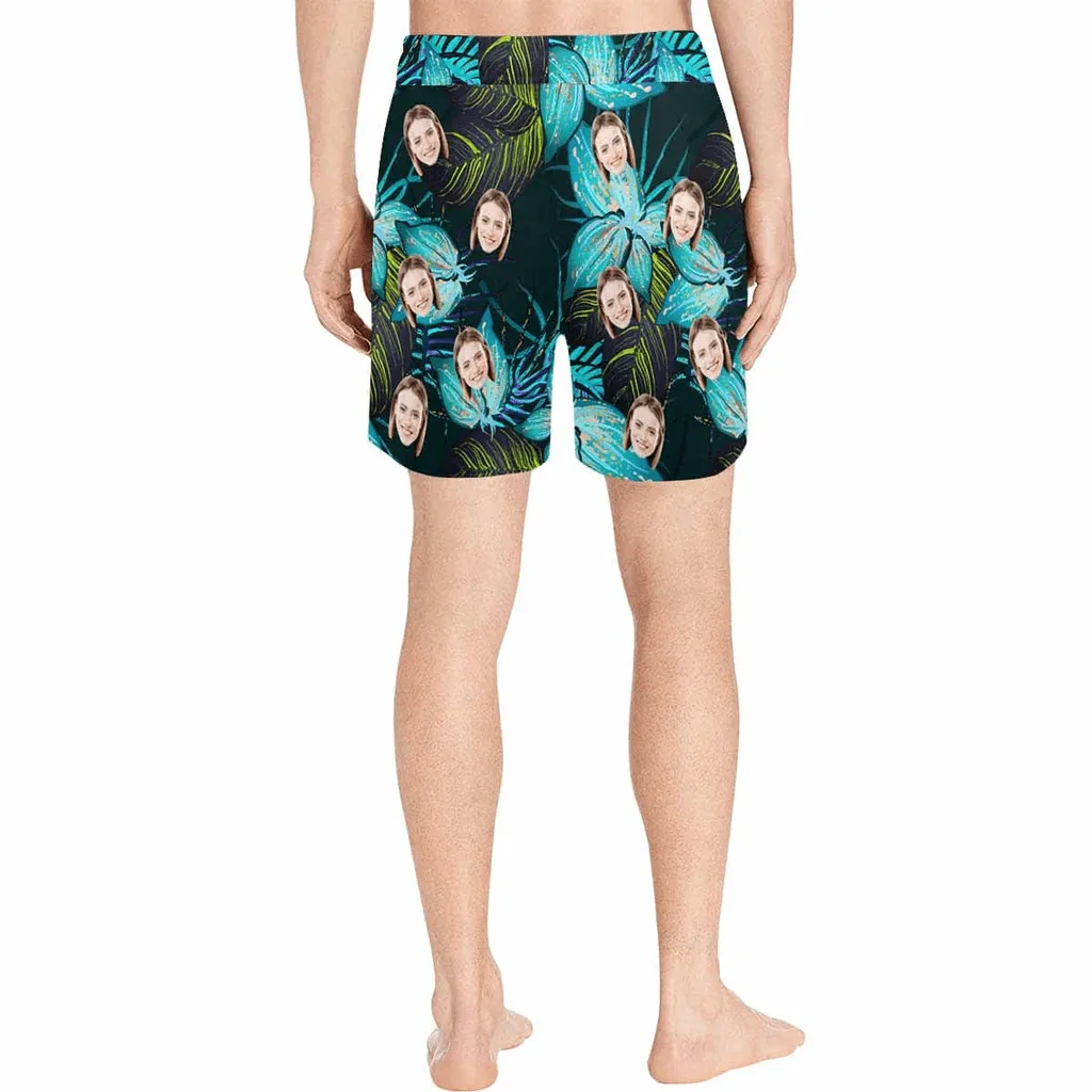 Personalized Swim Trunks Custom Face Men's Quick Dry Swim Shorts Beach Swimsuit Multiple Designs