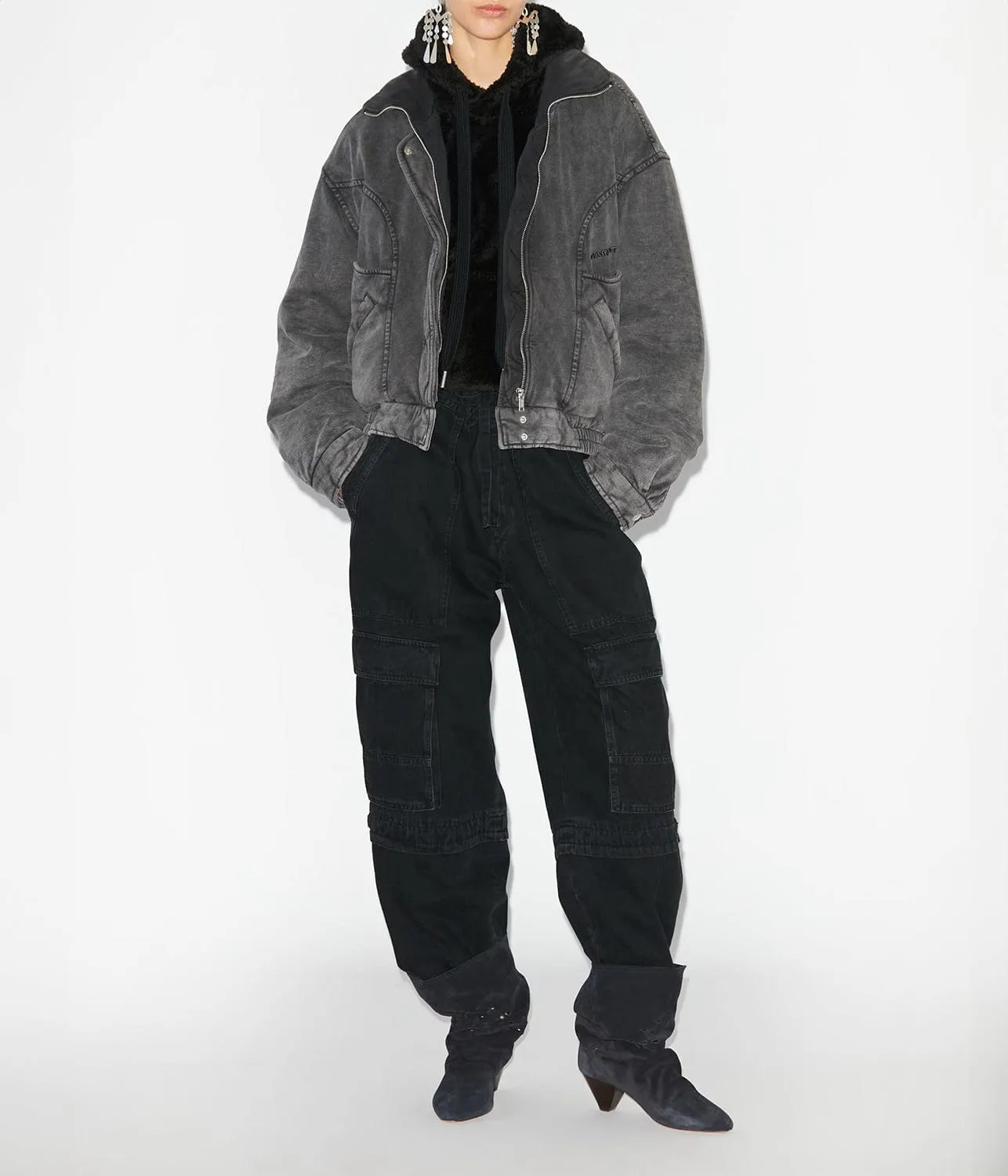 PARVETI JACKET- FADED BLACK