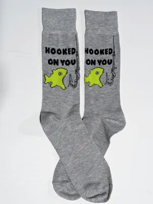 Hooked on You Fish Crew Socks