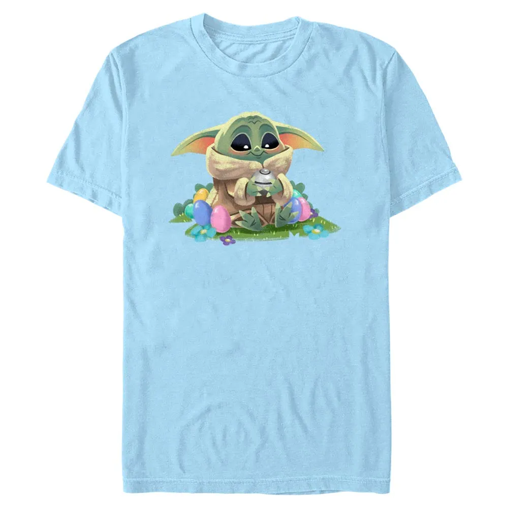 Mad Engine Star Wars The Mandalorian Grogu Easter Eggs Men's T-Shirt