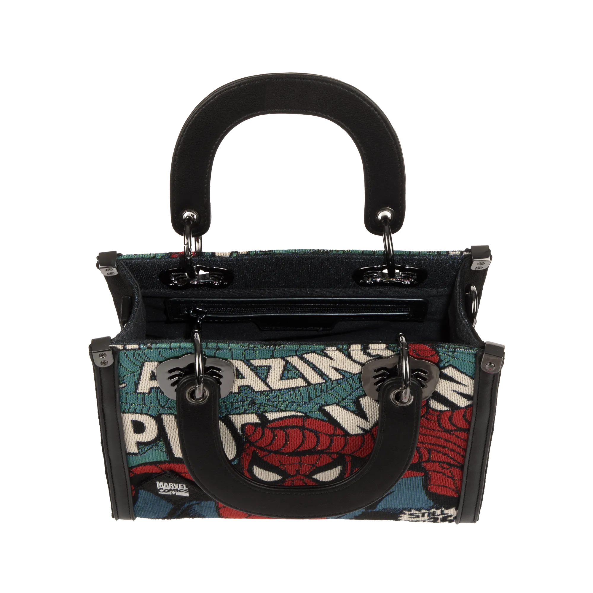 Spider-Man Tapestry Black Handbag