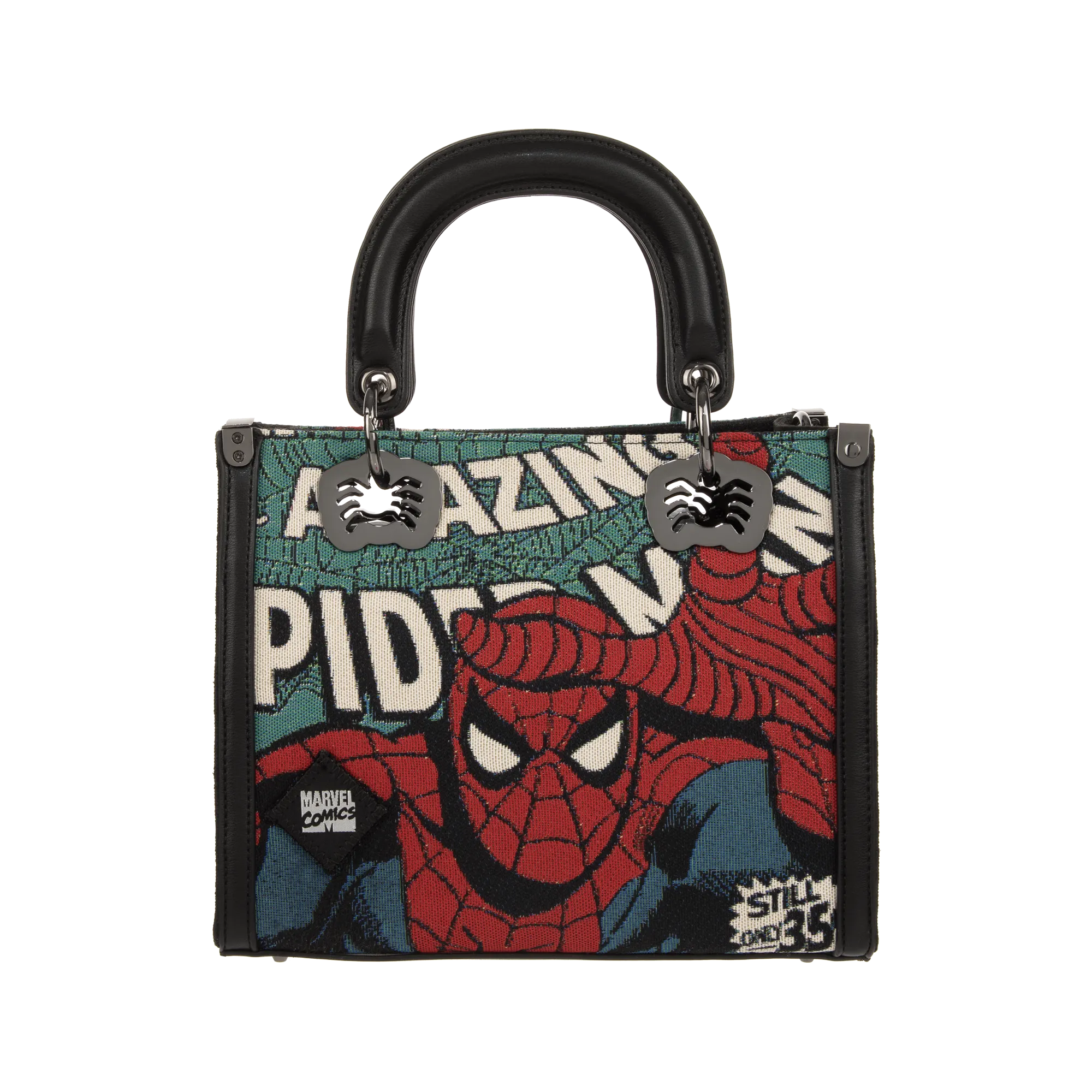 Spider-Man Tapestry Black Handbag