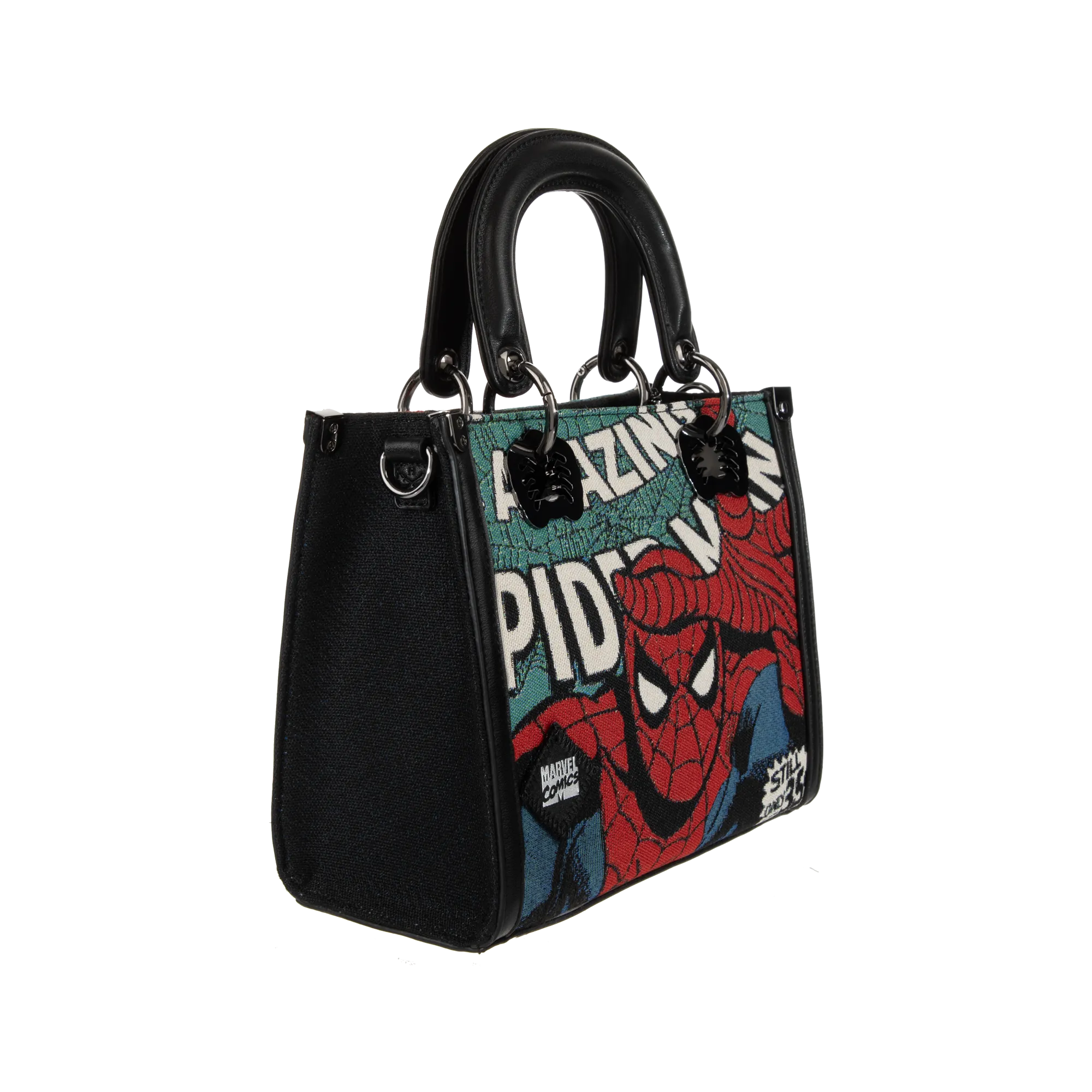 Spider-Man Tapestry Black Handbag