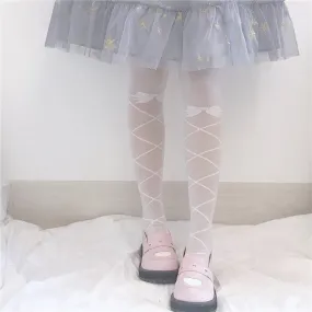 JAPANESE LOLITA CUTE BOW JK BODY-STOCKING BY07234