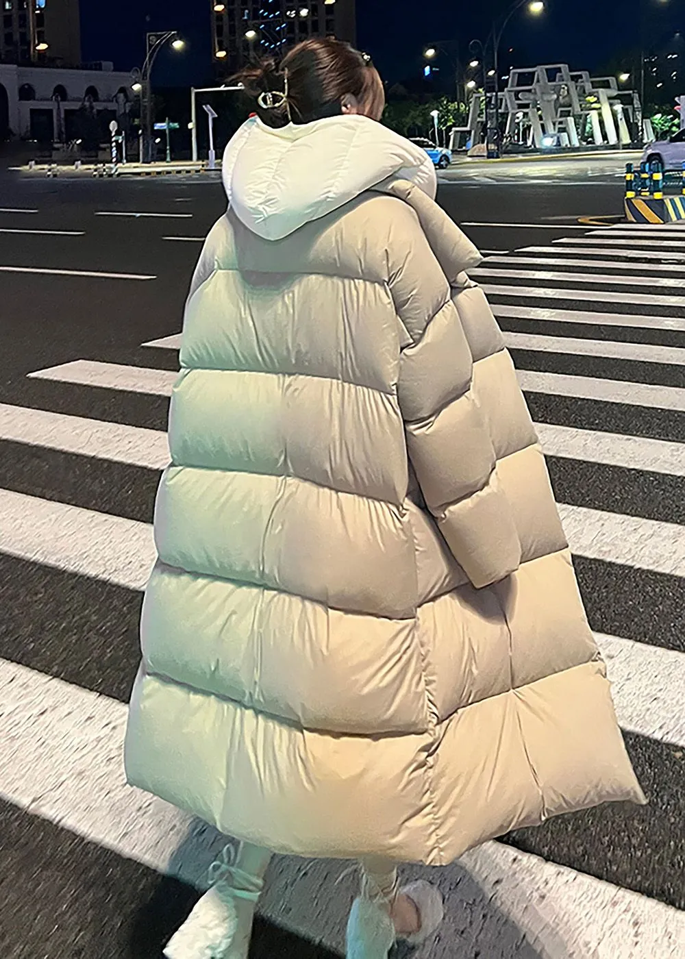 Shirley Oversize Hooded Long Down Puffer Coat