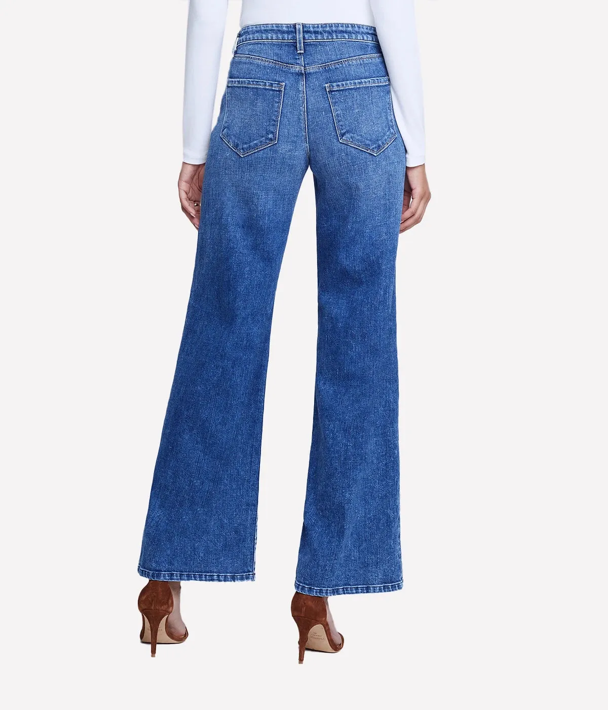 Alicent High Rise Wide Leg Jean in Wilcox