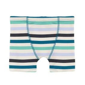 Kickee Pants Boy's Boxer Brief - Little Boy Blue Stripe