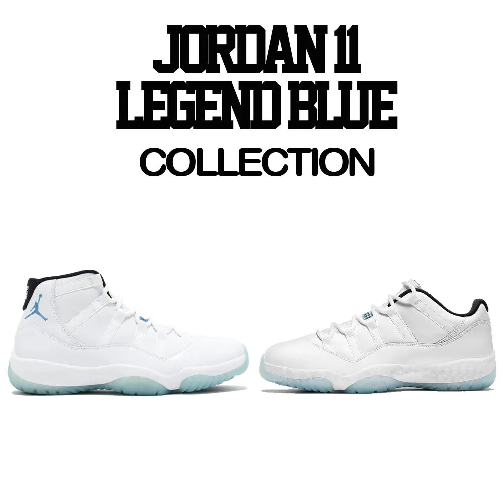 Retro 11 Legend Blue Shirt -In Our Hearts - White