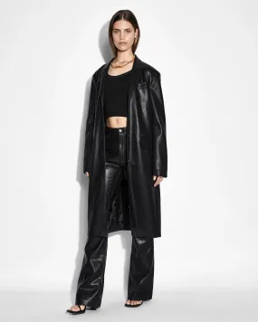 KSUBI Leather Zephyr Duster Jacket