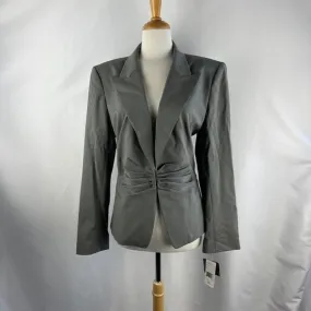 Lafayette148New York gray cinched waist blazer