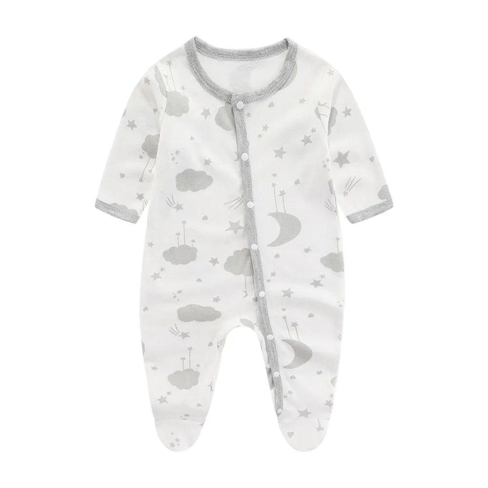 Cozy Muslin Baby Rompers