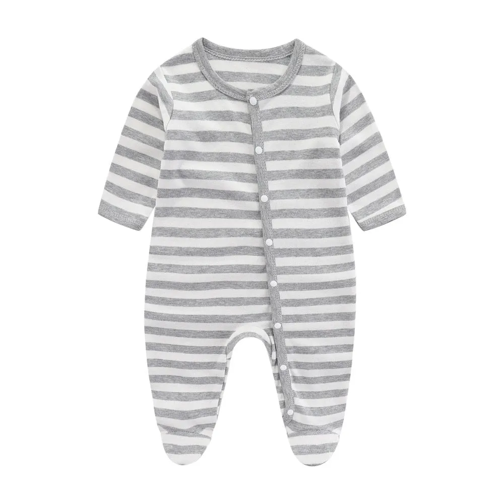 Cozy Muslin Baby Rompers