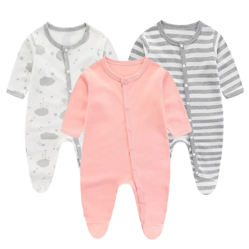 Cozy Muslin Baby Rompers