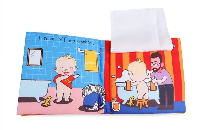 Baby Book Soft Cloth Books Toddler Newborn Early Learning Develop Cognize Reading Puzzle Book Toys Infant Quiet Book For Kids