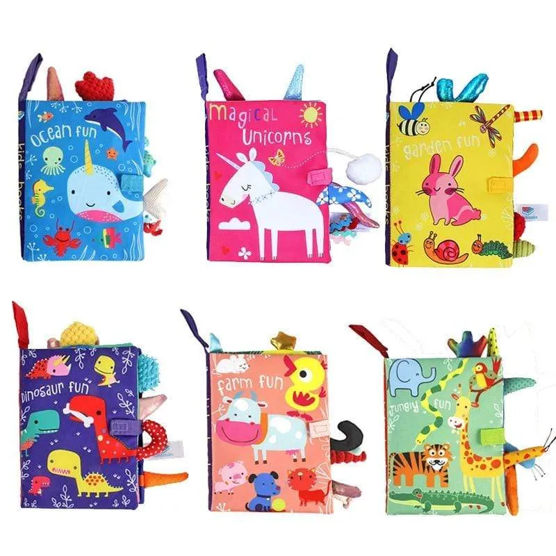 Baby Book Soft Cloth Books Toddler Newborn Early Learning Develop Cognize Reading Puzzle Book Toys Infant Quiet Book For Kids