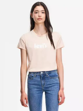 Levi's women's short sleeve t-shirt The Perfect 173691803 peach