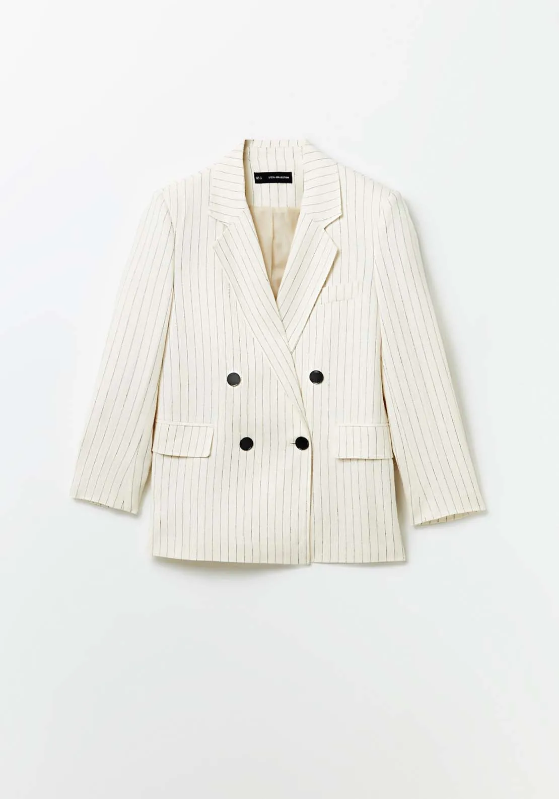 Stripes linen blazer