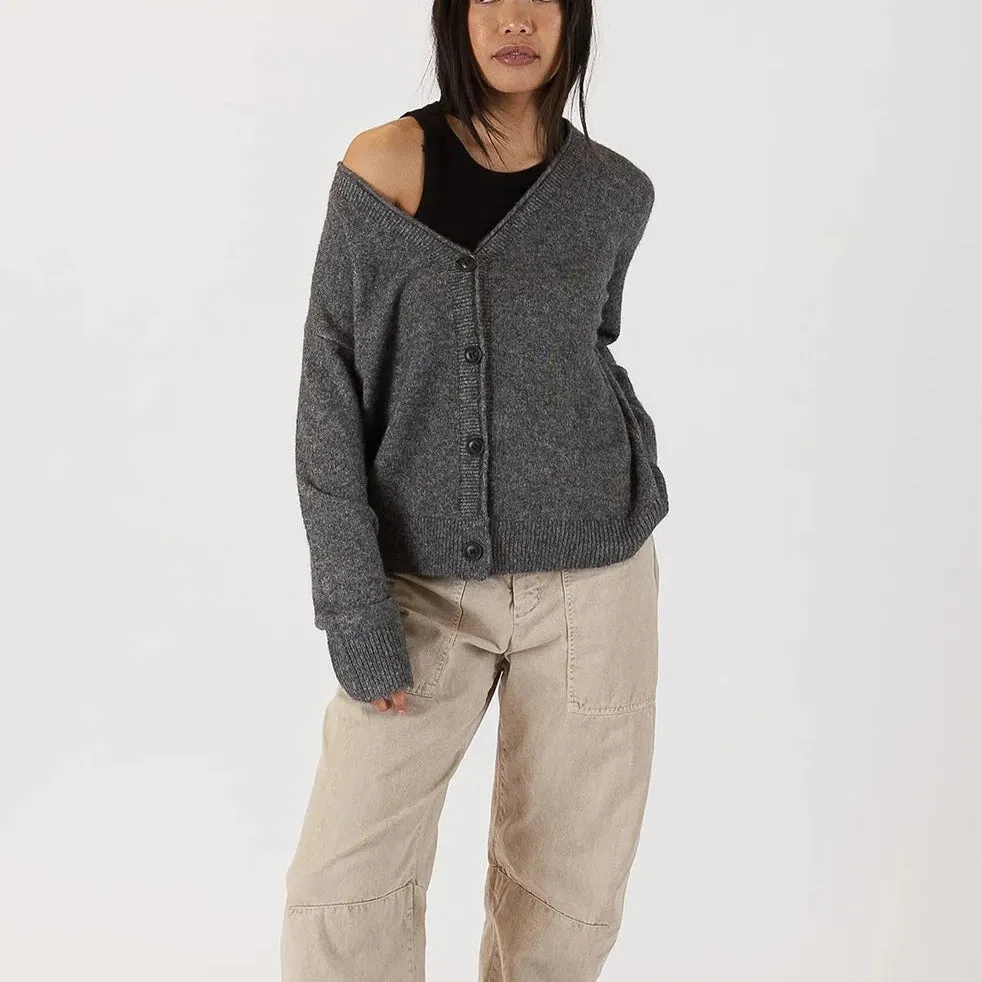 Roman Cardigan (Dark Grey)