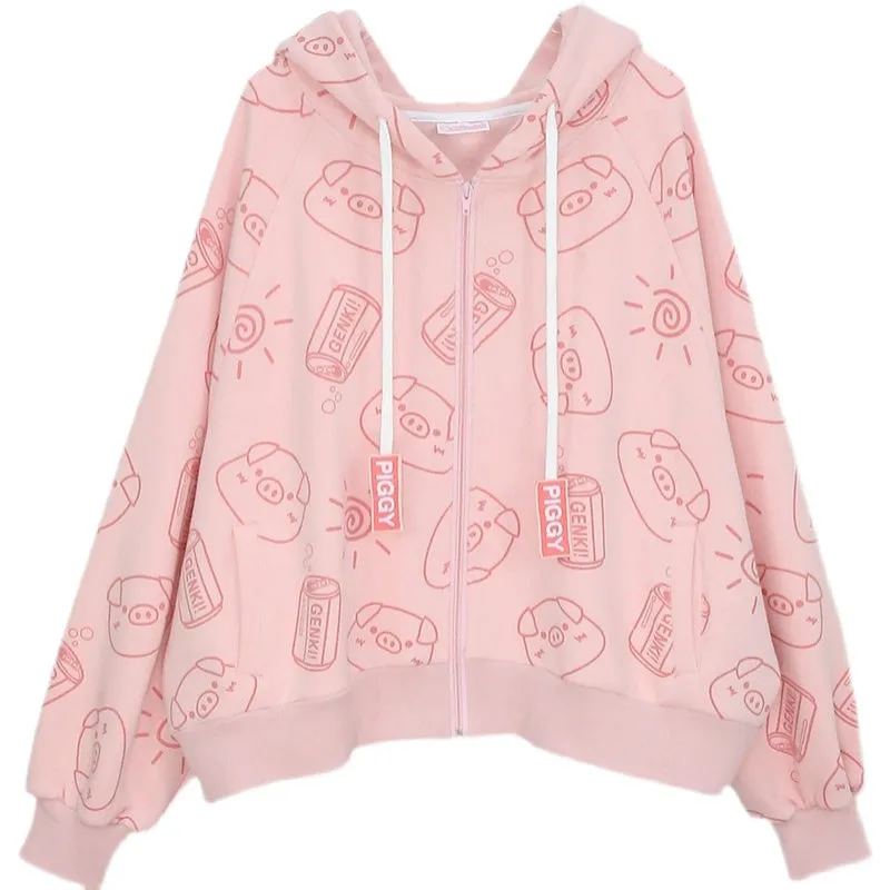 Kawaii Piggy Coat AD210001