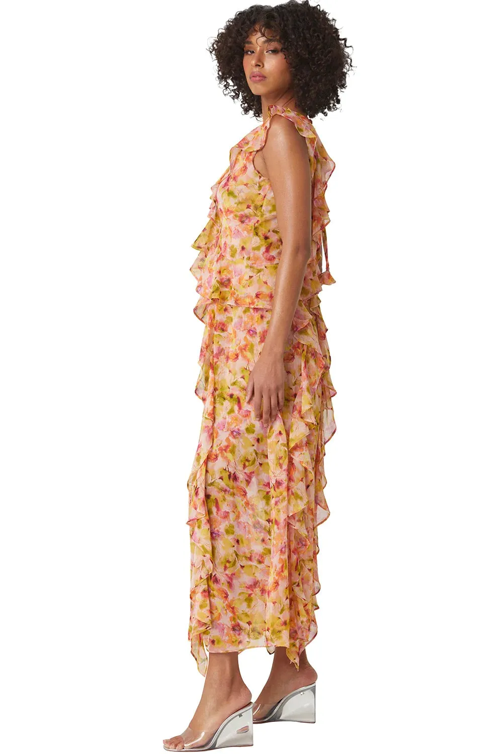 Claudita Dress - Golden Flora