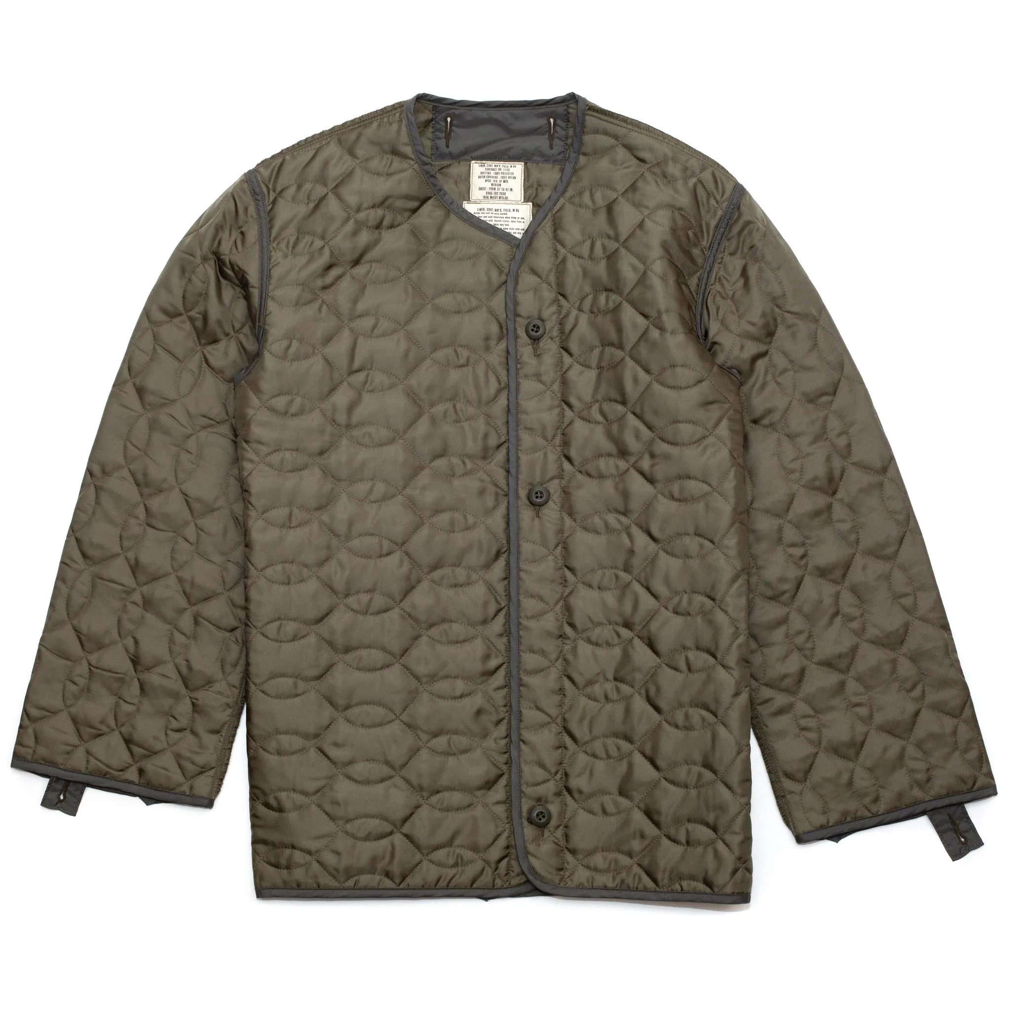 The Real McCoy's MJ18112 Liner, Coat, M-65 Olive