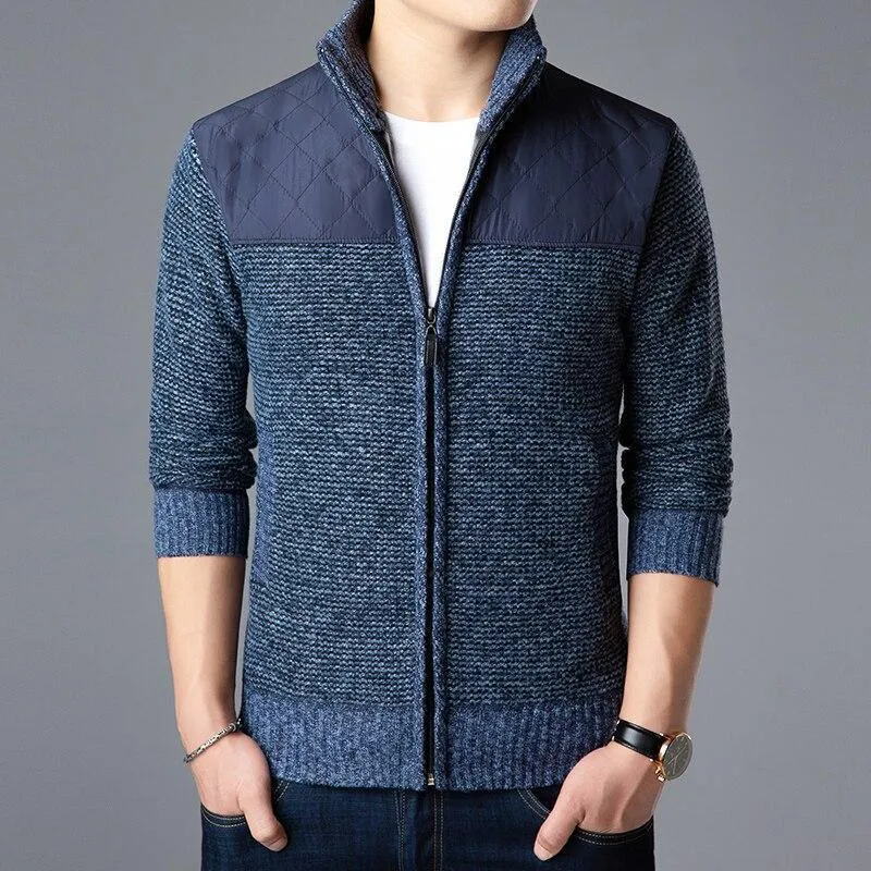 Parka-Casual Cardigan Sweaters For Men