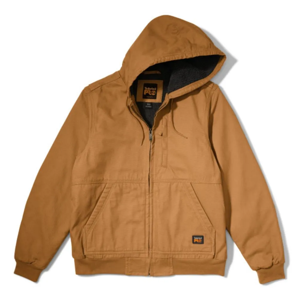 Timberland PRO Men's Gritman Lined Canvas Hooded Jacket - Dark Wheat TB0A1VB4D02