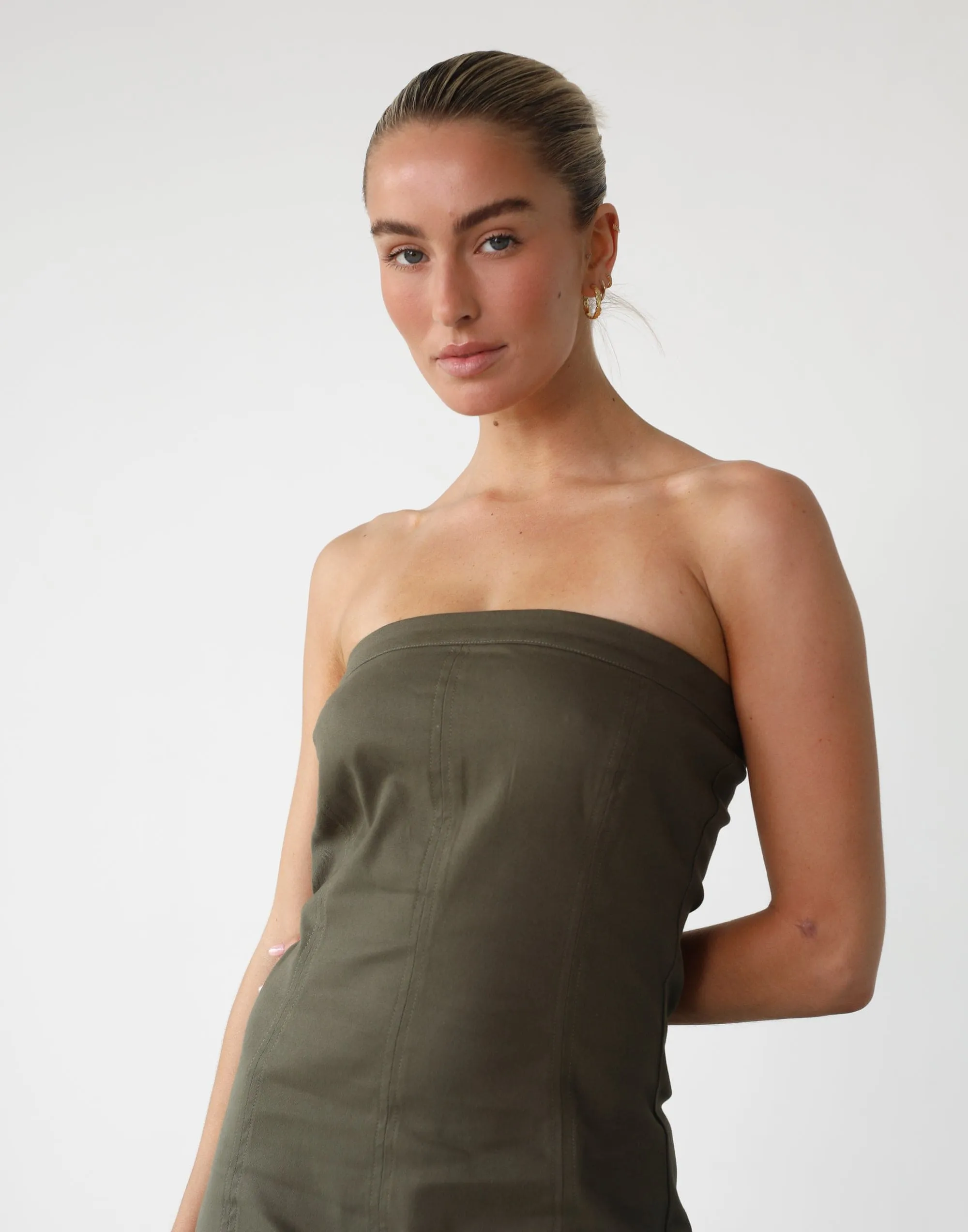 Lynden Mini Dress (Olive)