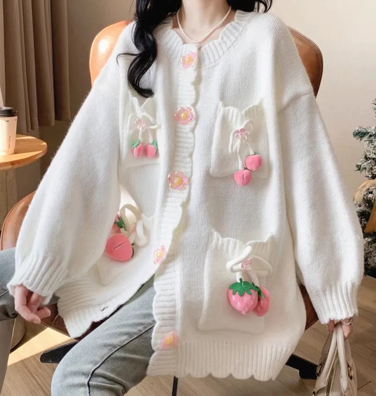 Fashion Girls Oversize Sweater Coat PN6434