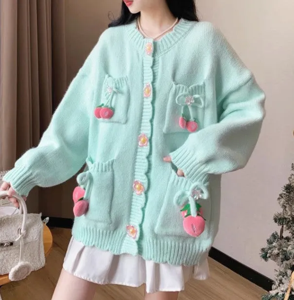 Fashion Girls Oversize Sweater Coat PN6434