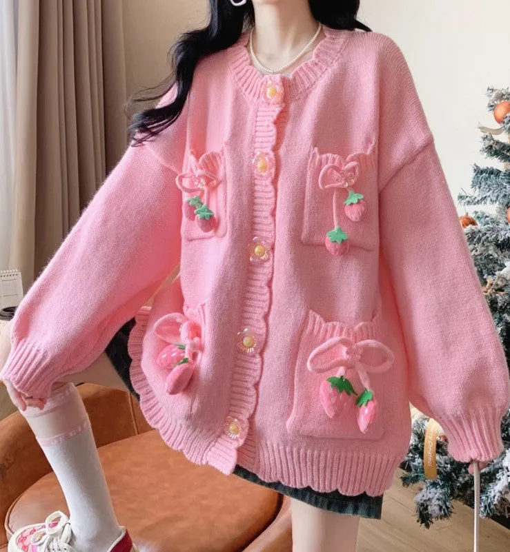 Fashion Girls Oversize Sweater Coat PN6434