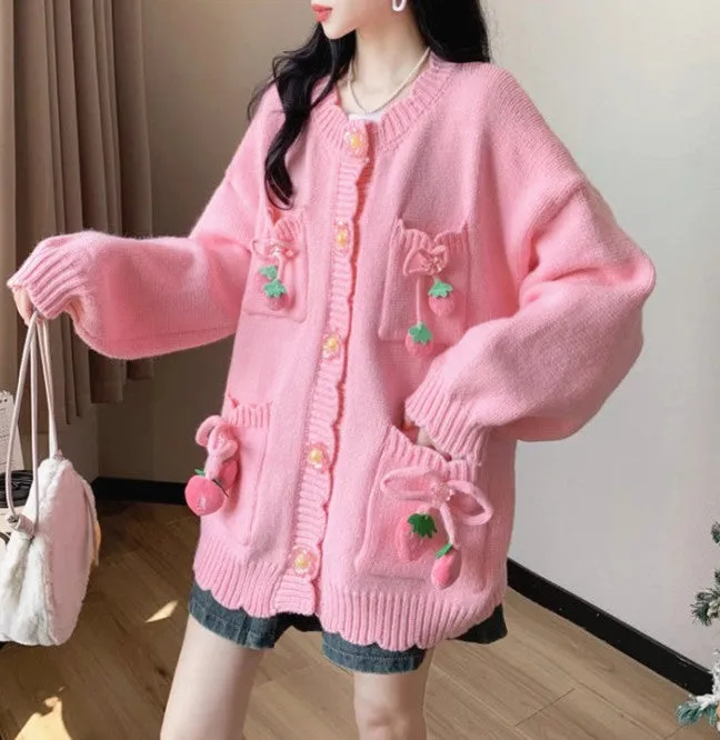 Fashion Girls Oversize Sweater Coat PN6434