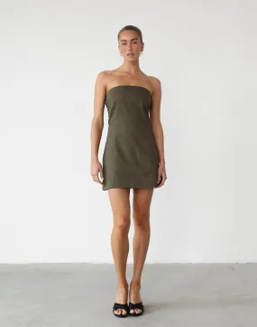 Lynden Mini Dress (Olive)