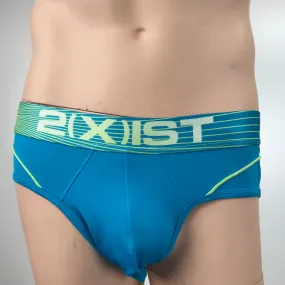 Men's 2(x)ist | Speed Sport Mesh No Show Brief | Bright Blue