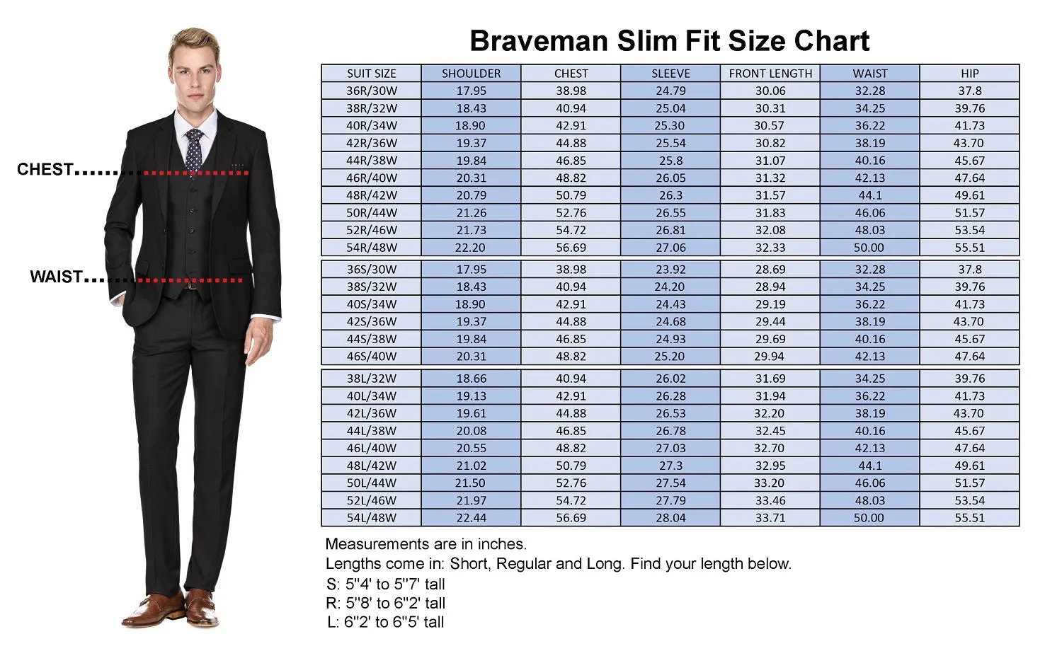 Men's Signature 3-Piece Slim Fit Suits (Burgundy, Lt Grey, Indigo)