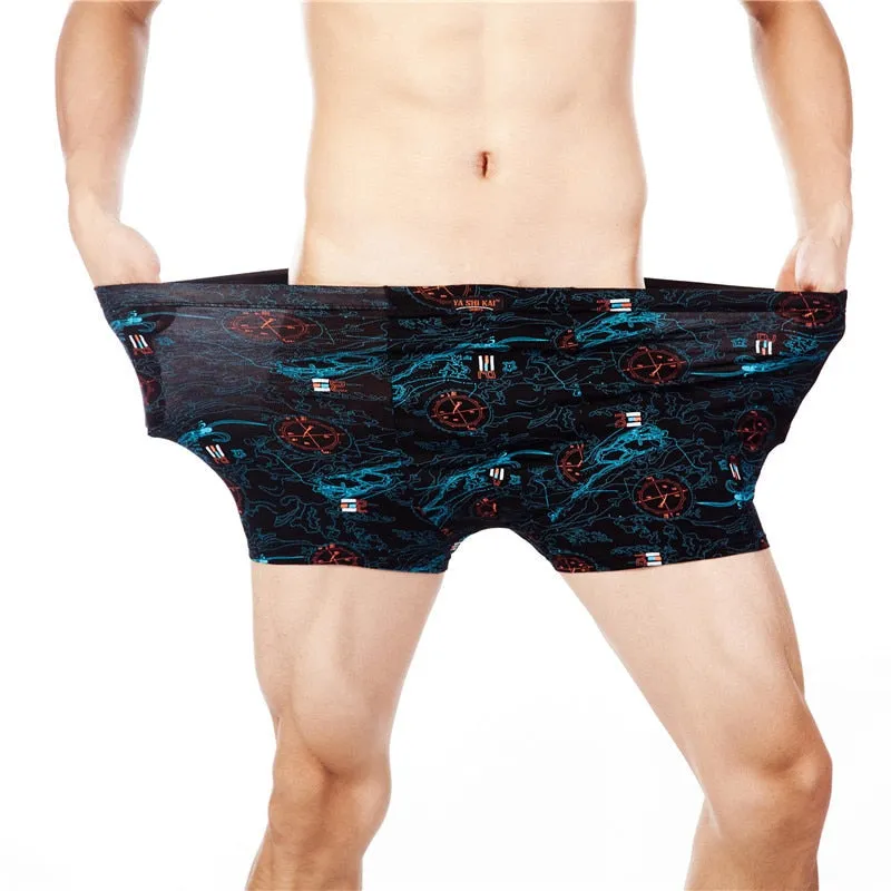 Fashion Underwear Men Boxers Underpants Sexy Print Man'S Pants