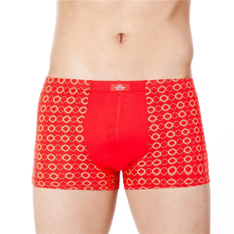 Fashion Underwear Men Boxers Underpants Sexy Print Man'S Pants